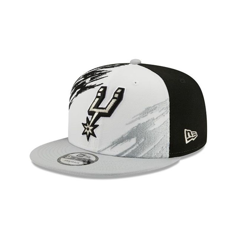 NBA San Antonio Spurs Splatter 9Fifty Snapback (GTX2237) - Black New Era Caps